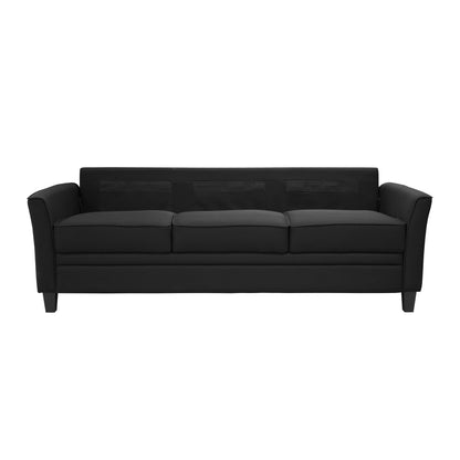 Auden 81" 3 Seat Classic Modern Sofa, Black