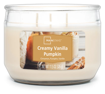 (2 Pack)  Creamy Vanilla Pumpkin 3 Wick Candle, 11.5 Oz