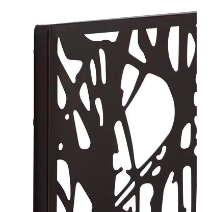 40 In. X 32 In. Metal Black Tree Wall Decor