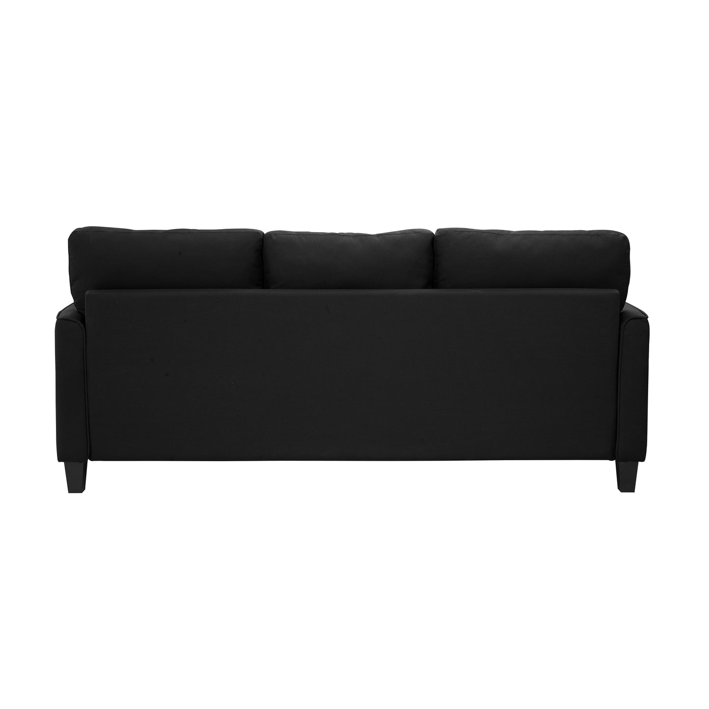 Auden 81" 3 Seat Classic Modern Sofa, Black