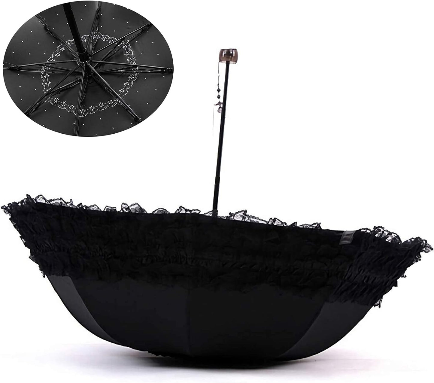 Parasol Lace Umbrella Sun UV Protection Kawaii Gothic Umbrellas Wedding Decorations Cosplay Photoshoot Props