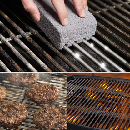 Bbq Grill Brick Griddle Cleaner Barbecue Scraper Cleaning Stone Racks Stains Grease Cleaner Bbq Tools Clean Stone