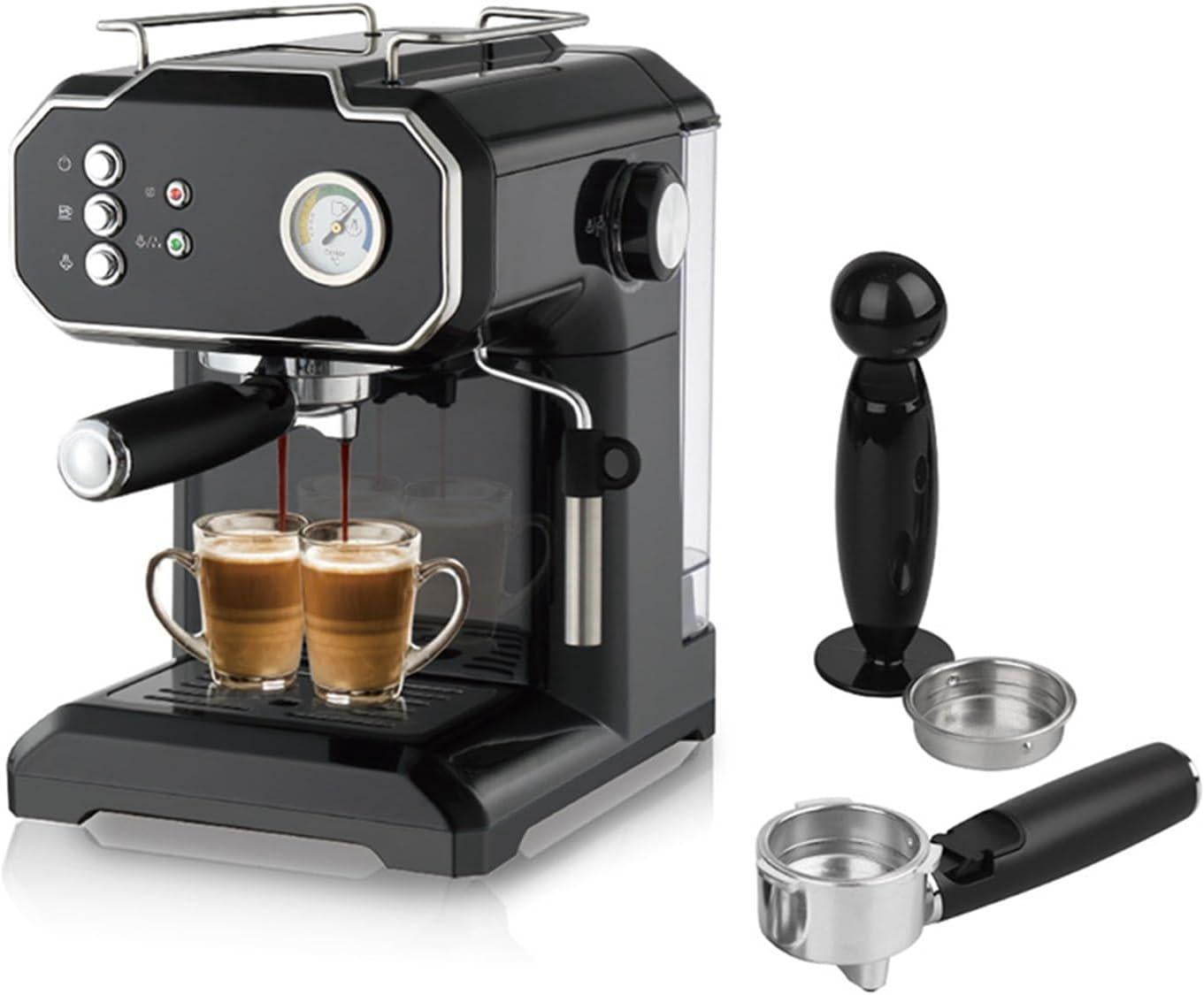 1.5L Espresso Machine with Milk Frother Household Small Automatic Electric Coffee Machine Commercial Steam