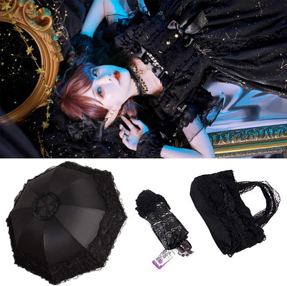 Parasol Lace Umbrella Sun UV Protection Kawaii Gothic Umbrellas Wedding Decorations Cosplay Photoshoot Props