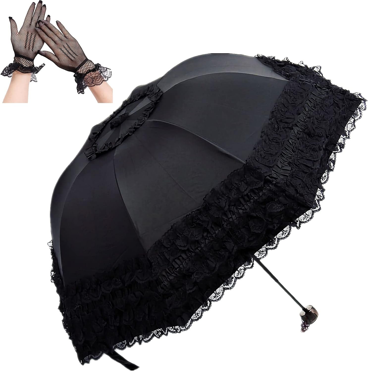 Parasol Lace Umbrella Sun UV Protection Kawaii Gothic Umbrellas Wedding Decorations Cosplay Photoshoot Props