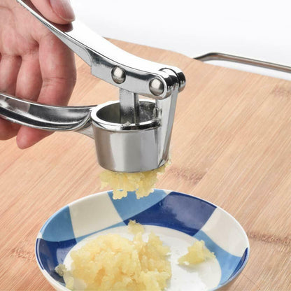 Garlic Press Crusher Mincer Chopper Peeler Squeeze Cutter Stainless Steel Ginger